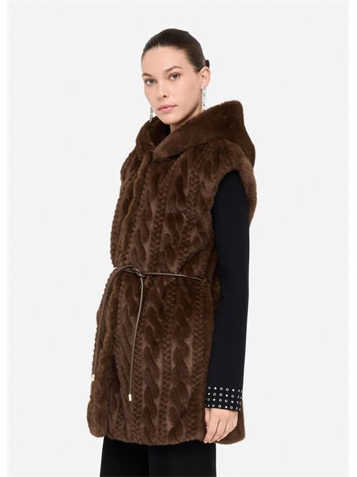 Gilet con cappuccio LIU JO | MF5364E1044/90915